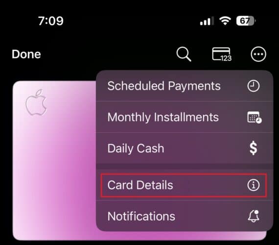 Apple Card in Wallet App