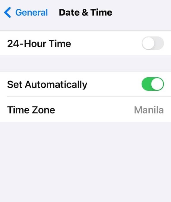 Adjusting the Date and Time on iPhone