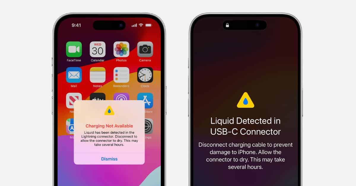 Fix Liquid Detected Alert on iPhone