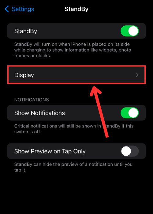 Fix Standby Mode on iPhone