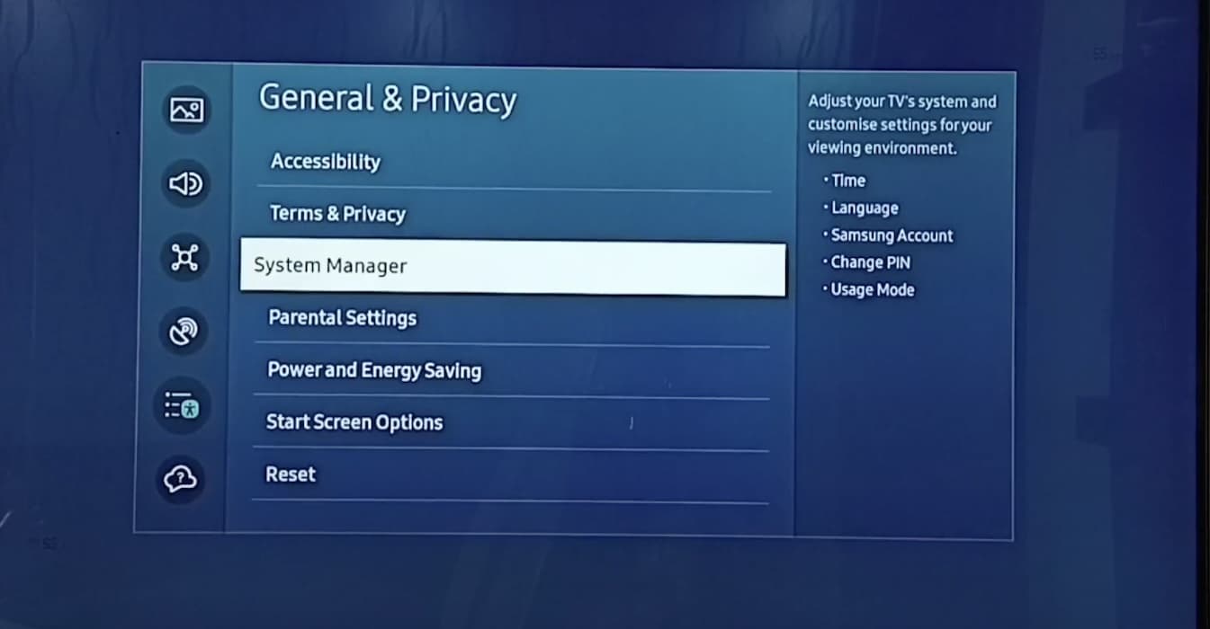 Clock and Date Settings on Samsung TV