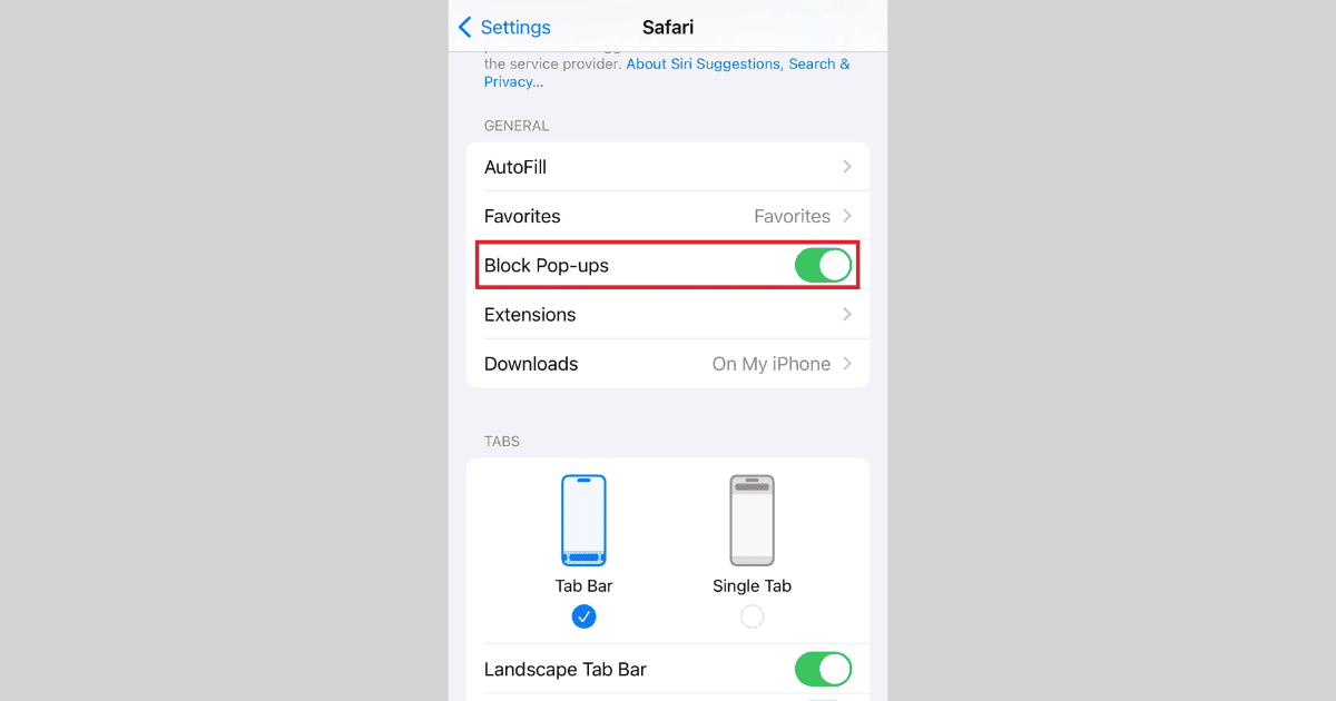 How to Turn Off Pop-Up Blocker on iPhone