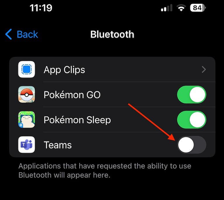 Instagram Connect Bluetooth Disable Bluetooth for App