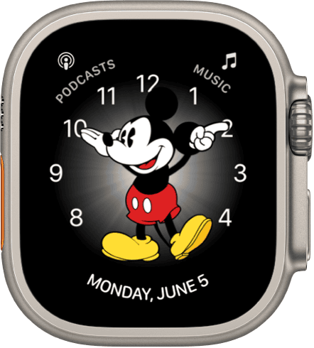 Mickey and Minnie Mouse Watch face