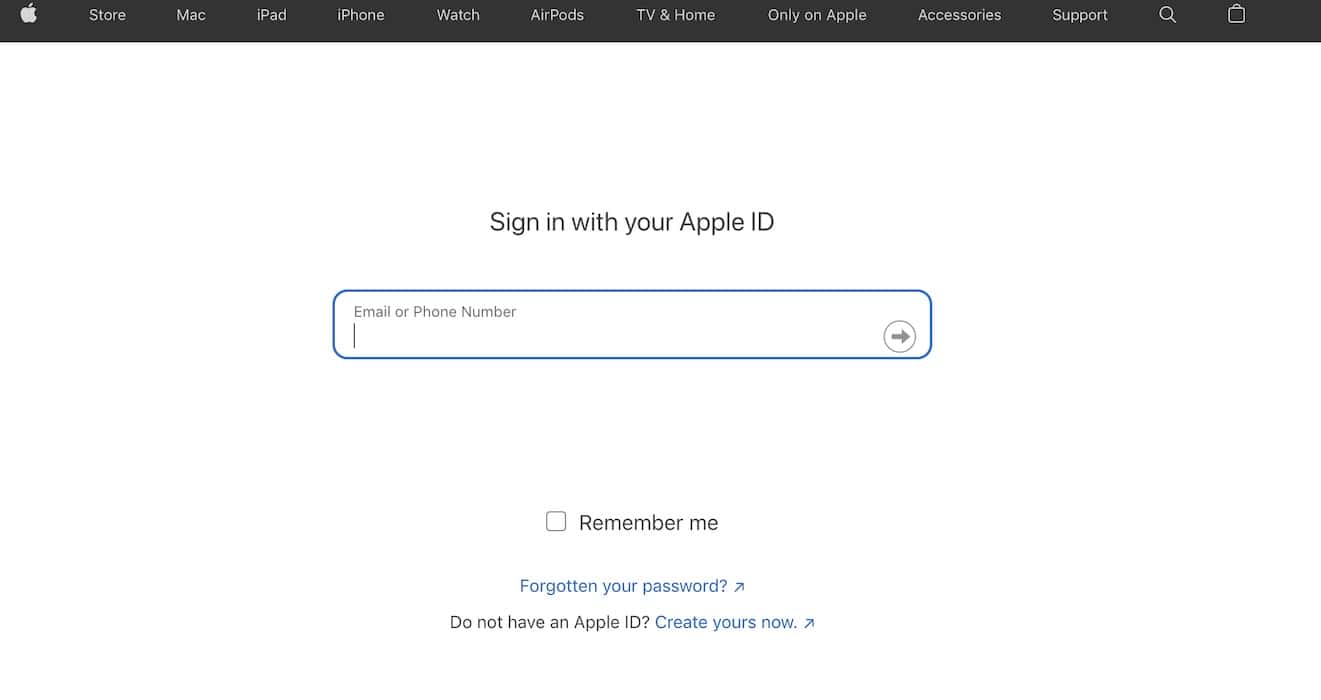 Sign in to Apple iCloud Website for Your Account Has Been Disabled in the App Store and iTunes Error
