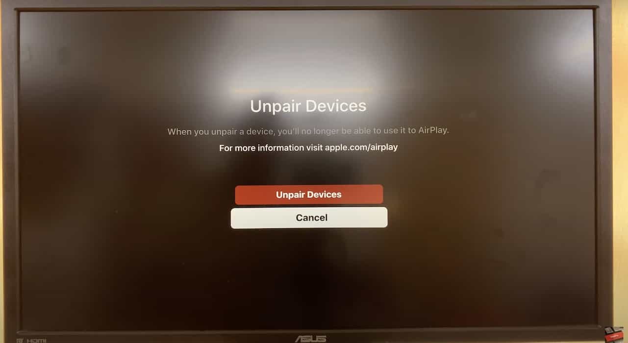 Unpair AirPlay Devices Connected to Fire TV