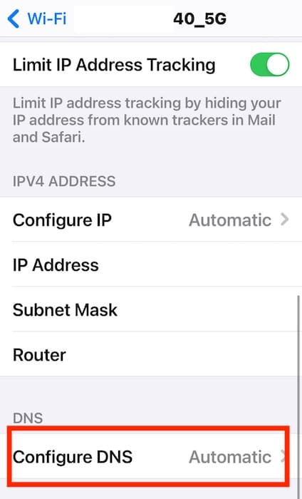 Configuring Wi-Fi Settings on iPhone