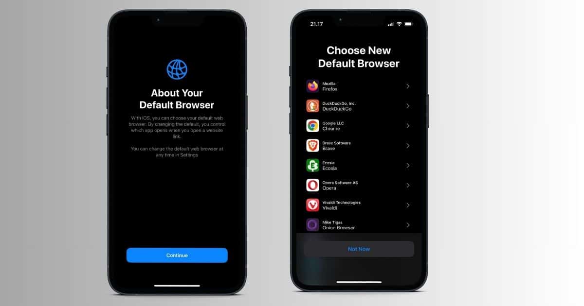 iOS 17: How to Set a Default Browser Other Than Safari