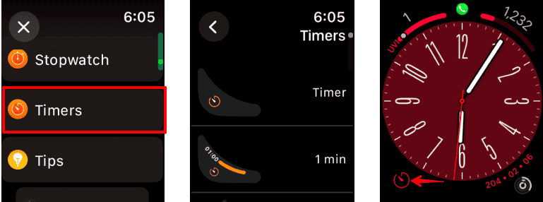 Add the Timer complication in Watch Face