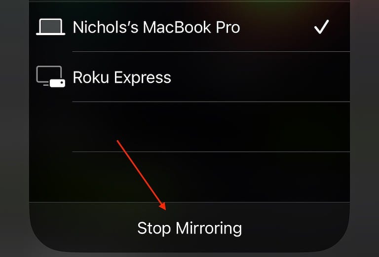 Apple Fitness Mac Stop Mirroring