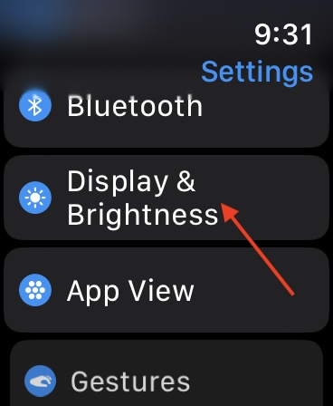 Apple Watch Dim Night Display and Brightness