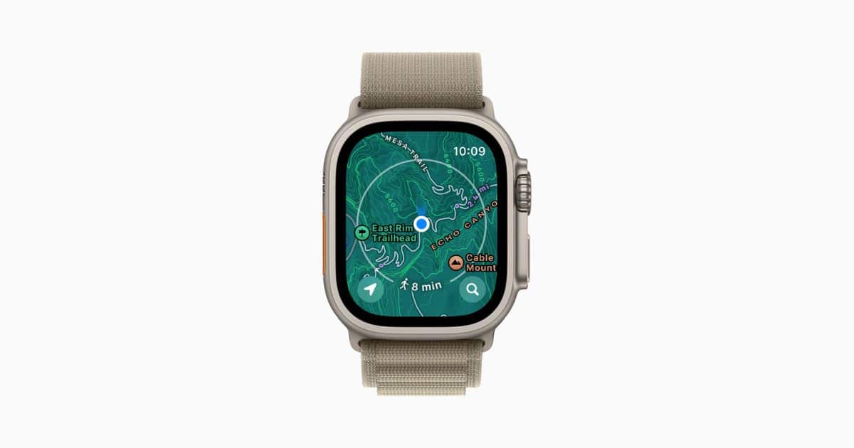 Apple Watch Topographic maps