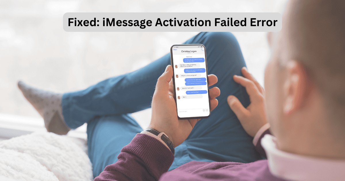 iMessage Activation Failed Error