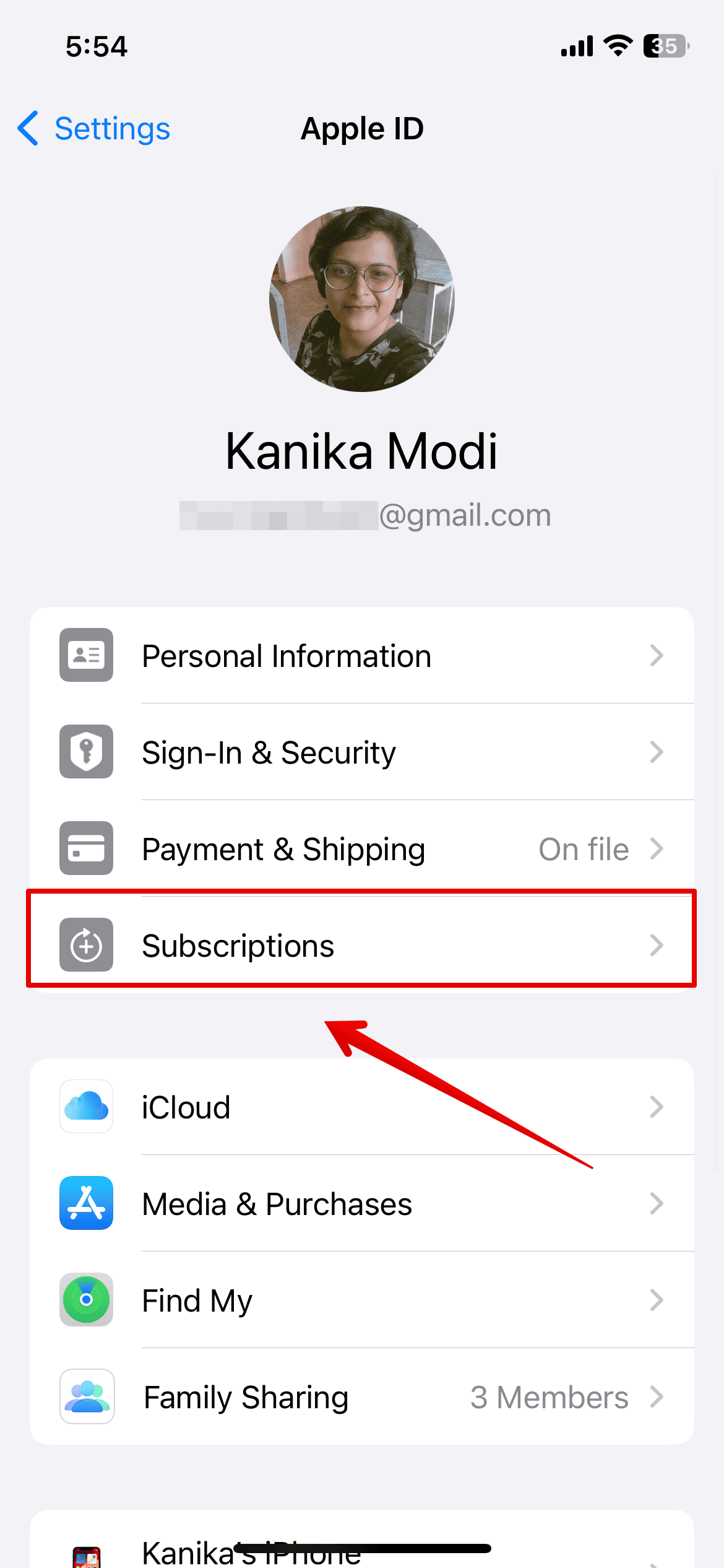 Go to Subscription