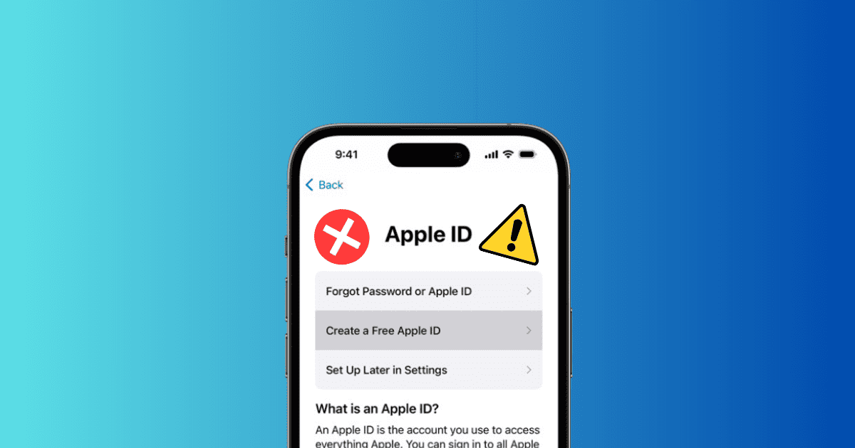 How To Fix Cannot Create an Apple ID at This Time Error