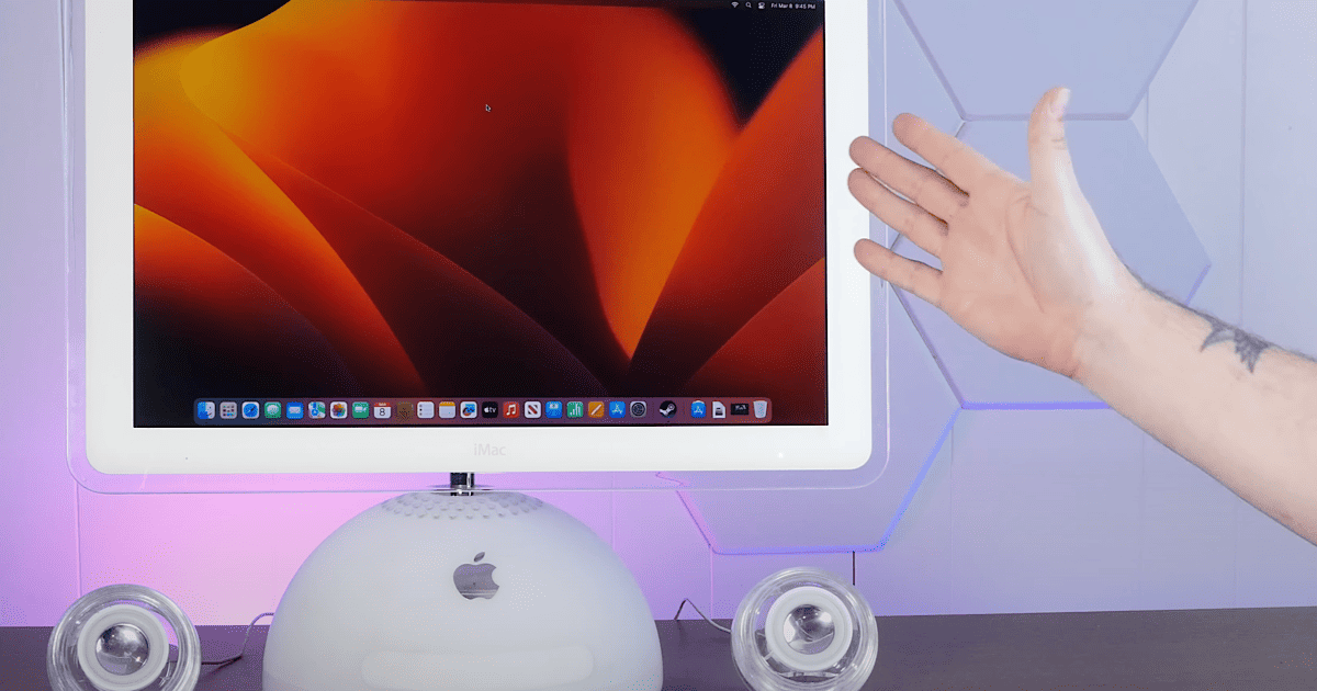 Ancient iMac G4 Transformed Into an Apple M2 Powered Mac by YouTuber