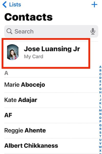Opening Jose My Card Phone