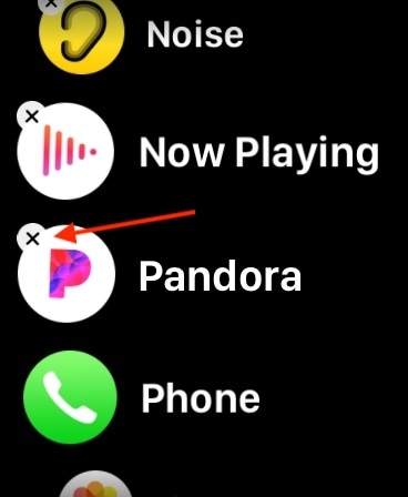 Pandora Working Apple Watch Delete Pandora