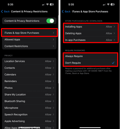 Review iTunes & App Store Purchases