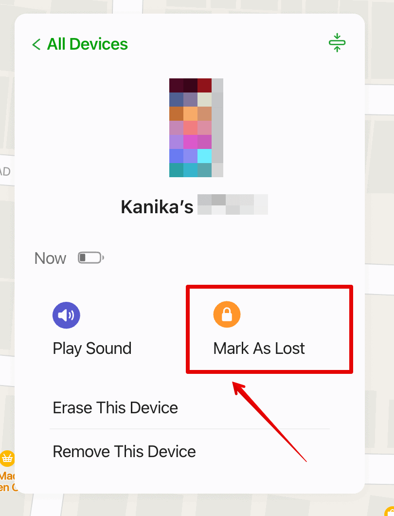Select Mark As Lost