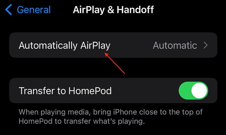 Stop Apple Music Connected Car Tap Automatically AirPlay