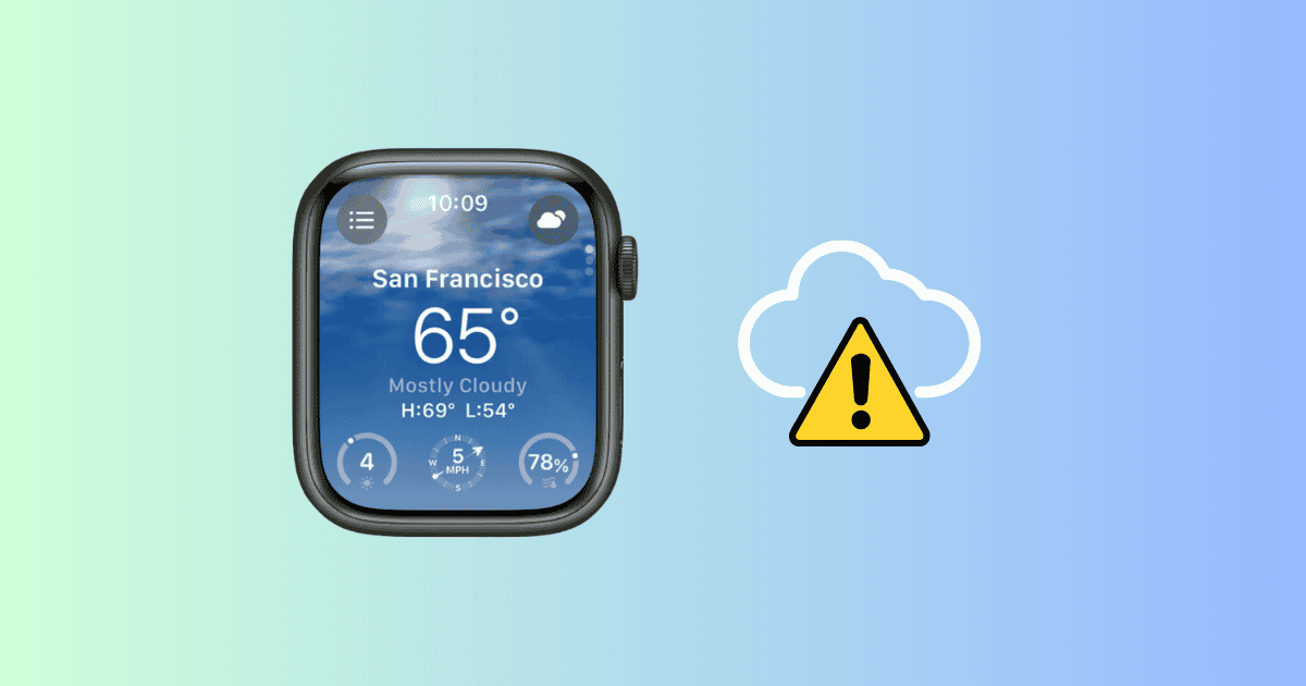 Weather Not Loading on Apple Watch