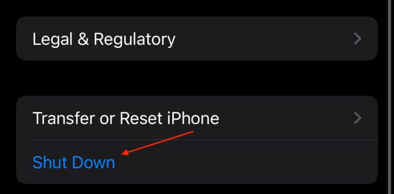carrier voicemail iPhone Select Shut Down