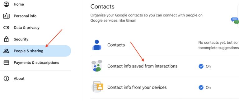 contacts automatically added iPhone Contact Info Saved from Interactions