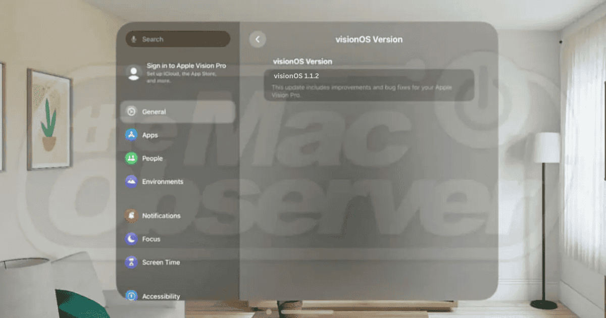 How To Install visionOS 1.1.2 on Your Apple Vision Pro