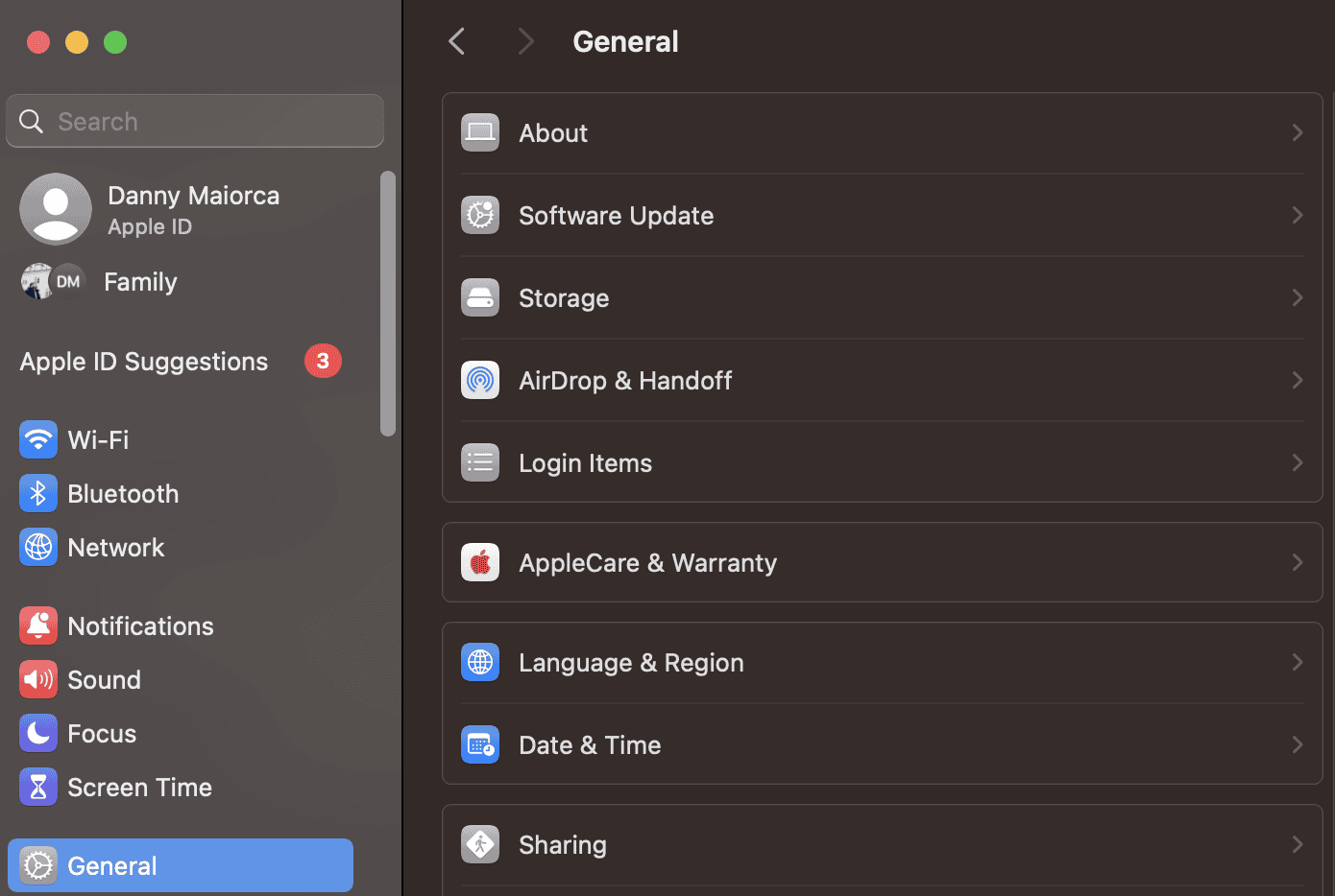 An image showing the AirPlay settings in macOS System Settings