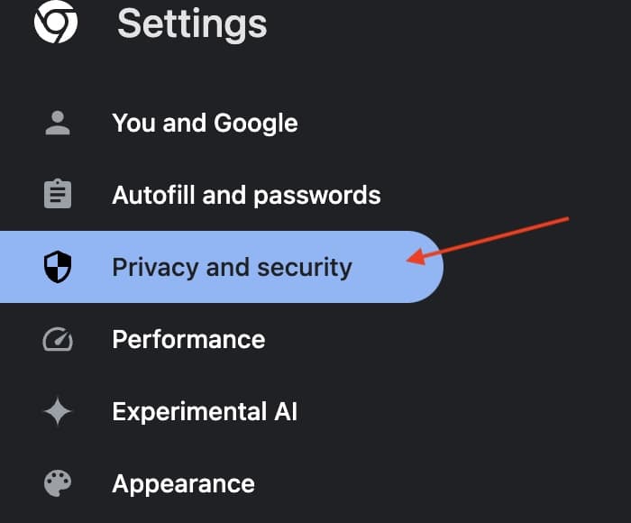 Allow Third Party Cookies Mac Privacy and Security Chrome