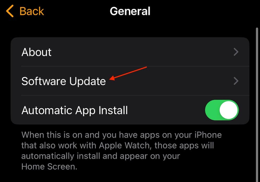 Apple Watch Typing Passcode Tap Software Update Watch App