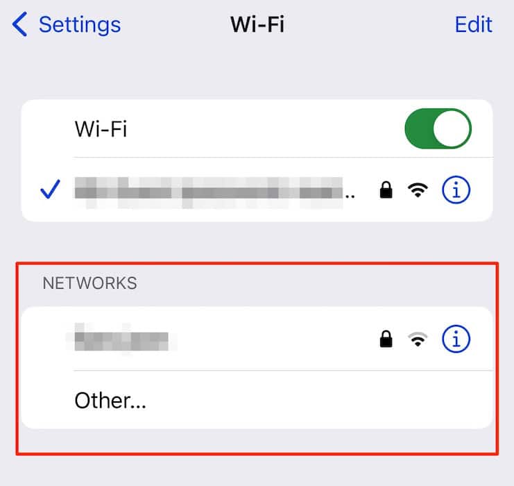 Pick new networks on your iPhone's Wi-Fi