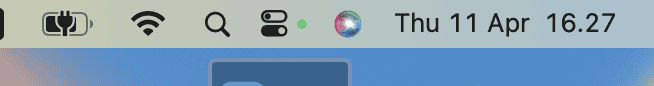 The Green Dot in the Mac Menu Bar