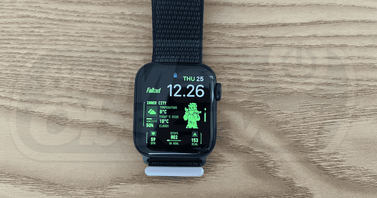 The Pip-Boy Face on an Apple Watch