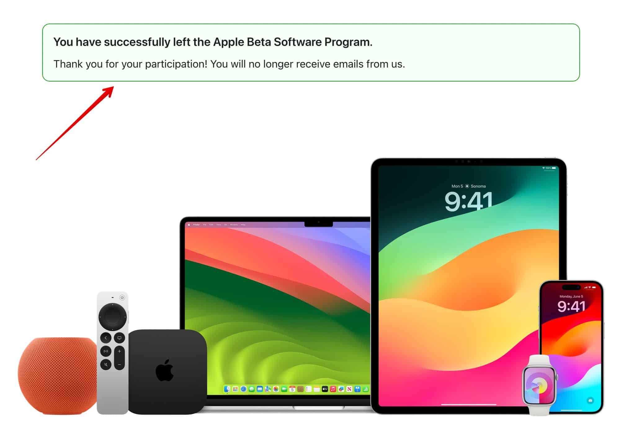 Register in Apple Beta Software Program