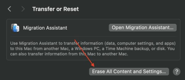 Securely Erase Mac SSD Erase All Content and Settings