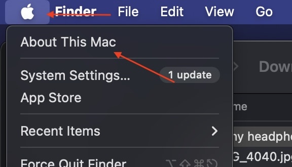 Securely Erase Mac SSD Select About This Mac