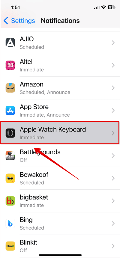 Tap on Apple Watch Keyboard