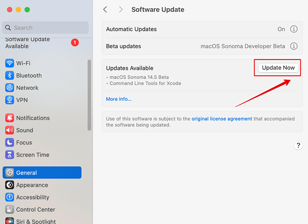Update macOS Sonoma 17.5