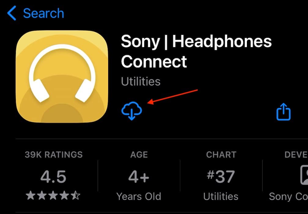 sony headphones app connecting iOS Download App