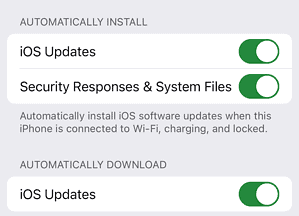 Automatically Update iOS Software