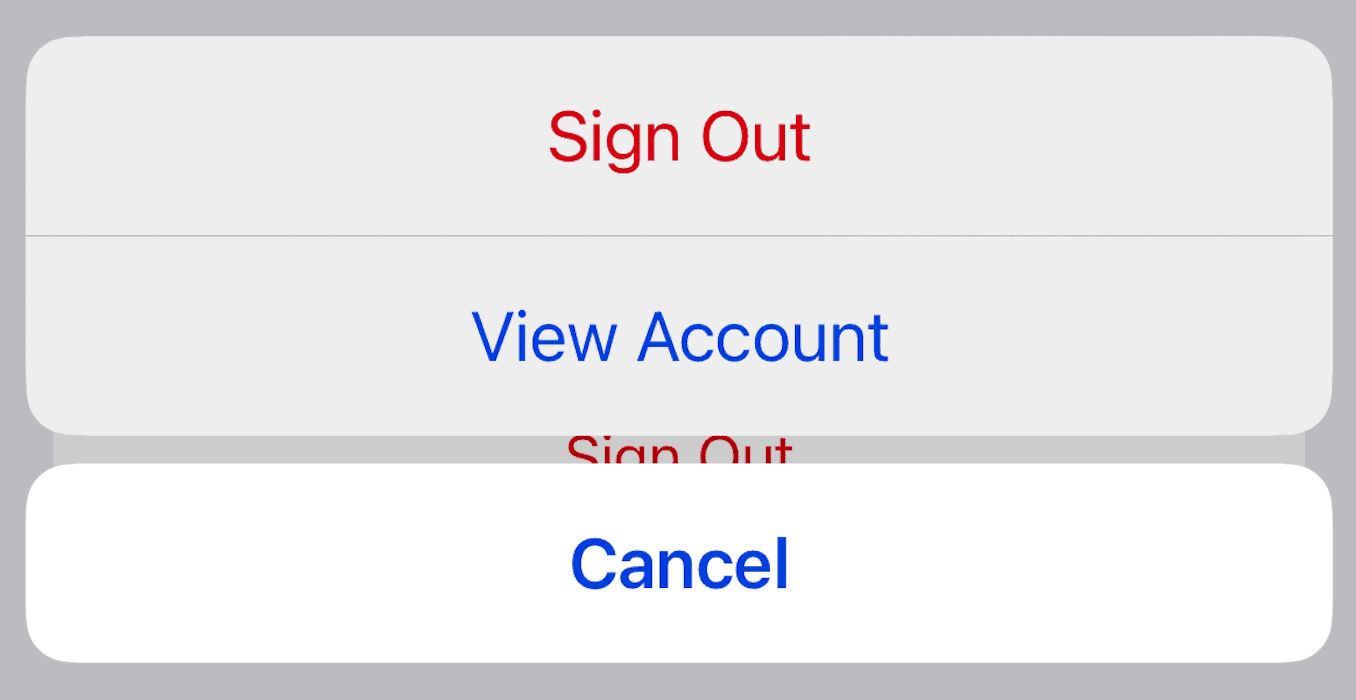 Select View Account on Your iPhone