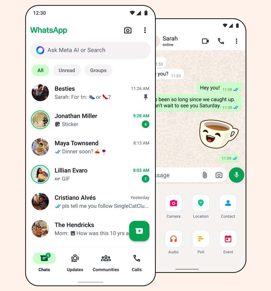 whatsapp ios update redesign