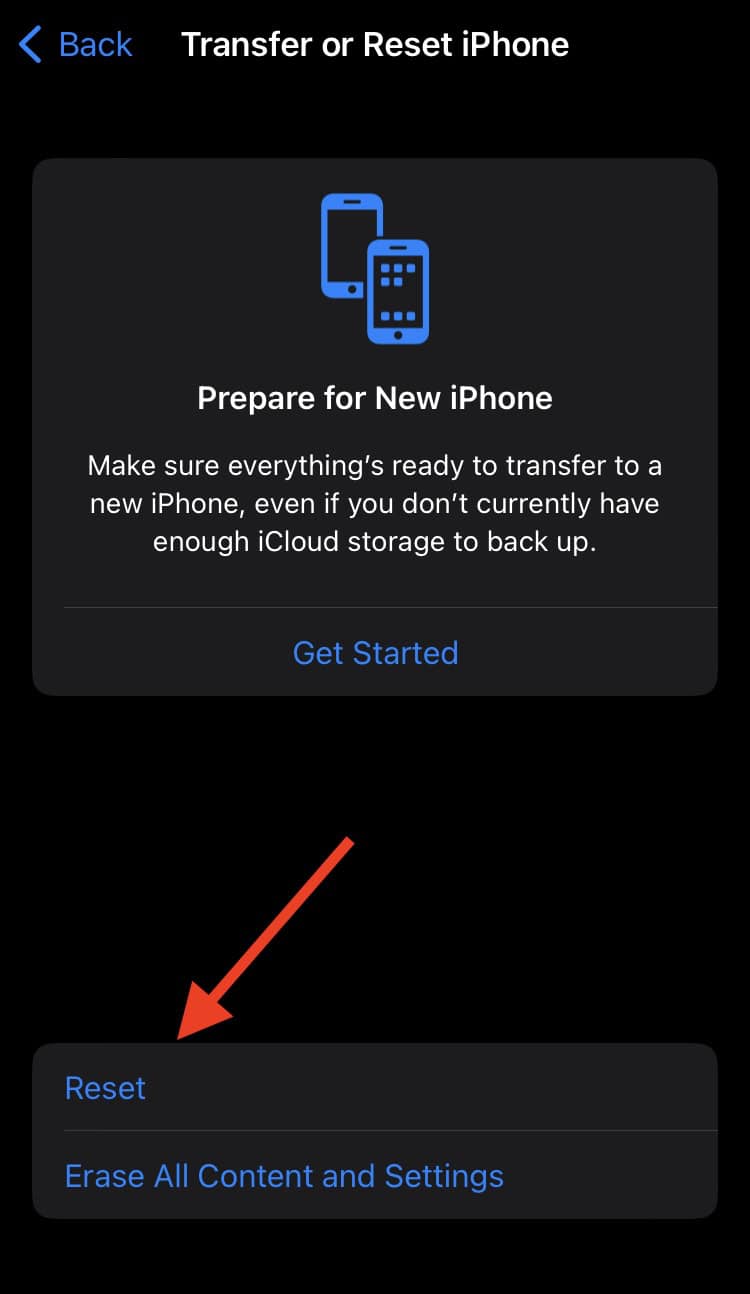how to reset Network Settings on iPhone