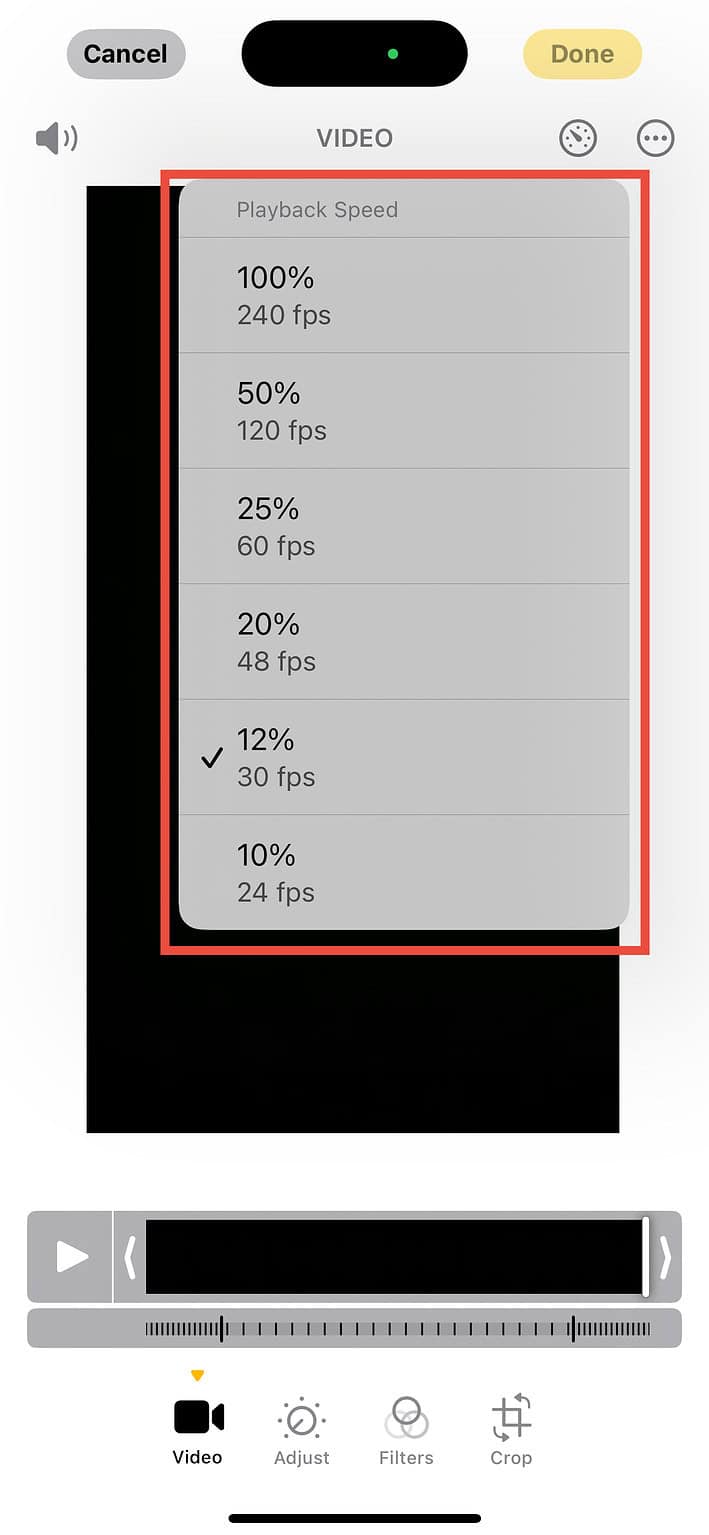 How to Edit a Video’s Speed in Photos App on iOS 18 - The Mac Observer