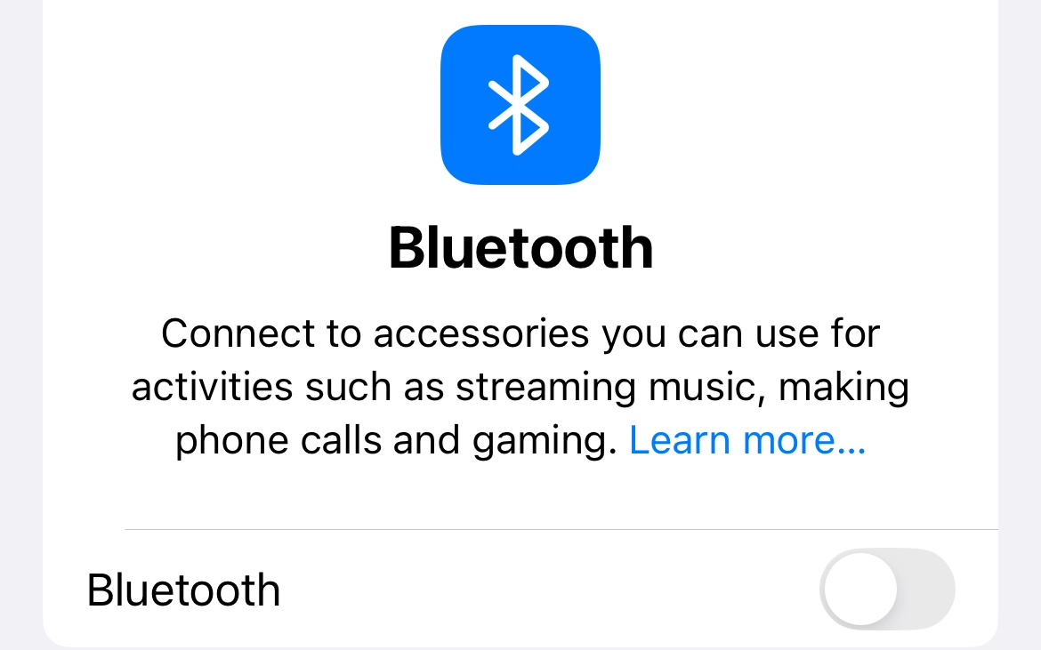 turn off bluetooth