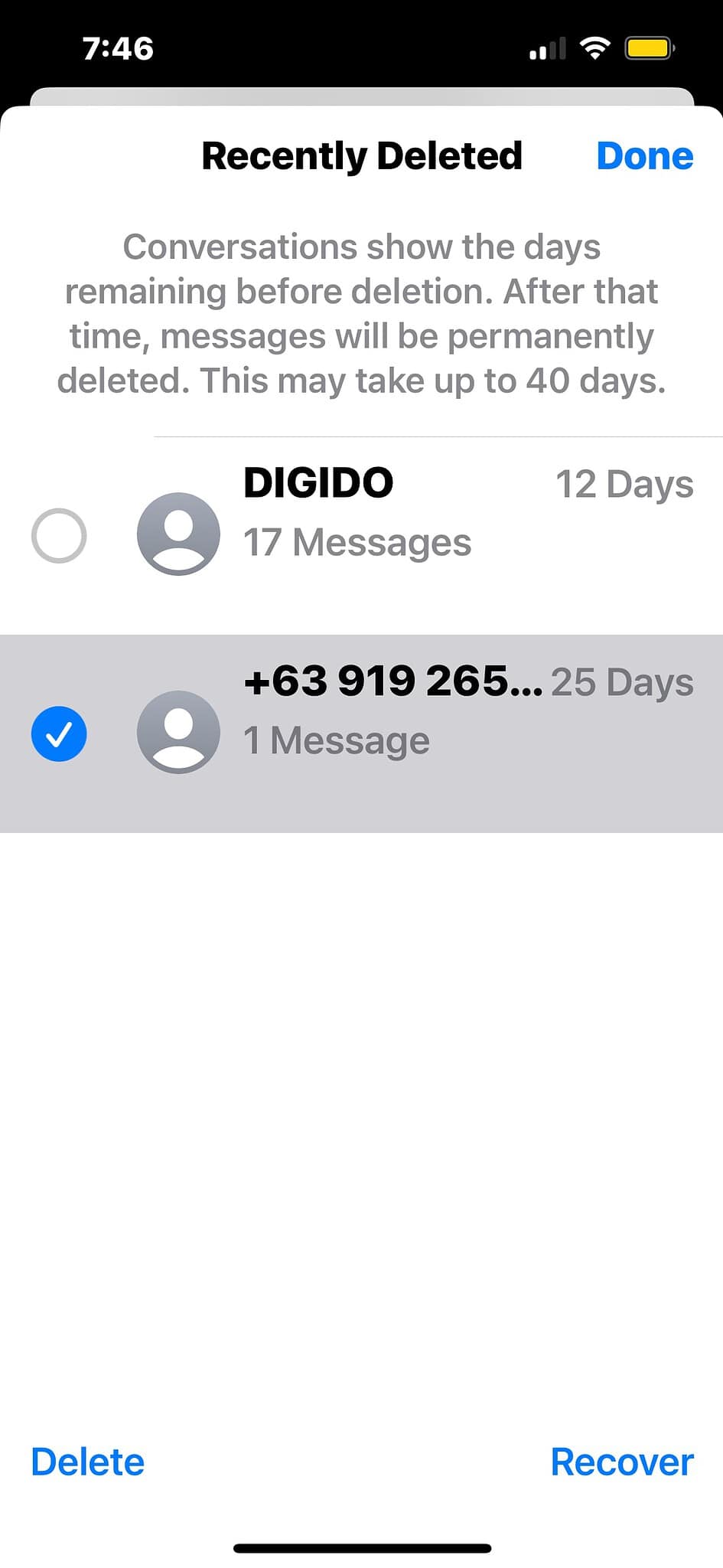 Picture of [Solved] Deleting Apple Watch Messages Deletes All iPhone Messages ...