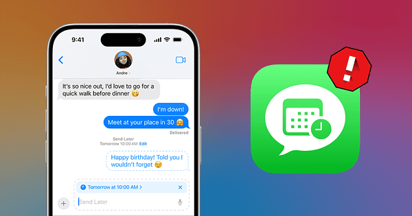 Not Send Color Send Later Not Appearing in Messages App? Here’s What to Do - The Mac ...