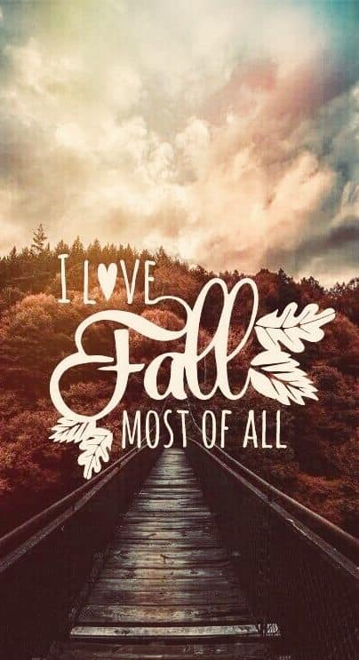 I Love Fall Wallpaper
